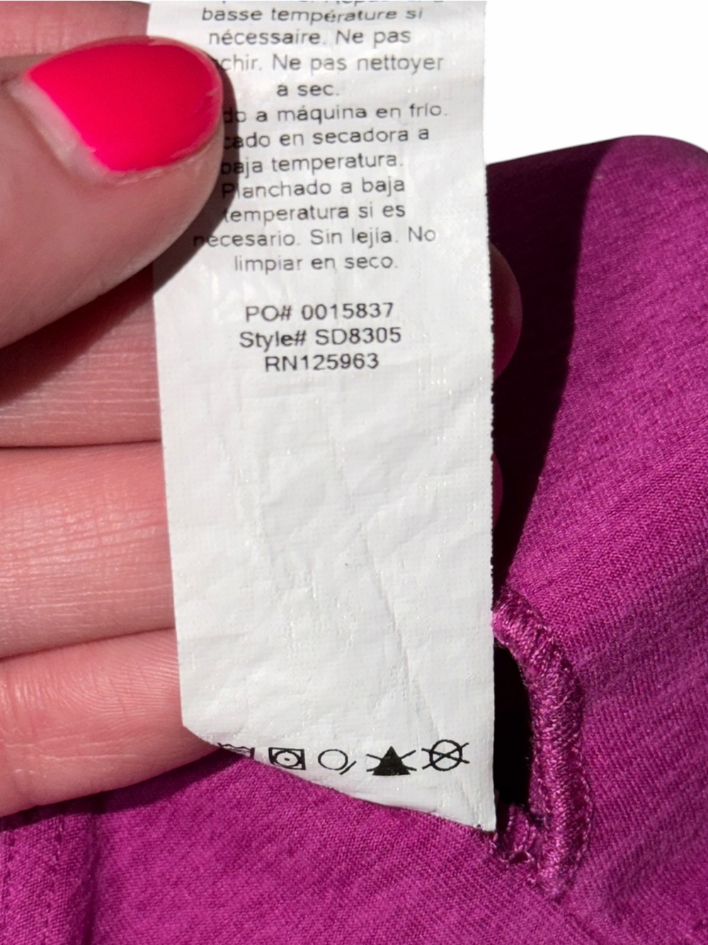 Beyond Yoga Magenta Spacedye On Center Sports Bra - Picture 7 of 7